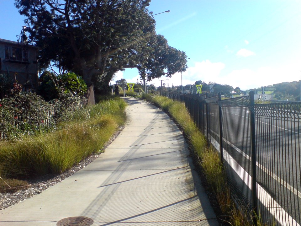 Cycleway At Queenstown Road Roundabout