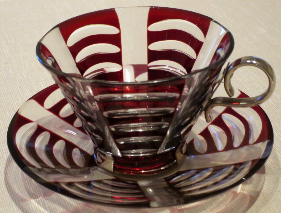 Cup and saucer from Japan, c. 1910-20, Honolulu Museum of Art 7592.1-12