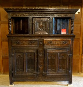 Cupboard, England, 1601, oak - Fountains Hall - North Yorkshire, England - DSC00533