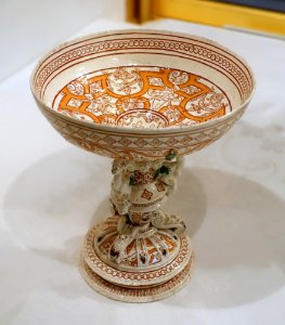 Cup, Saint-Porchaire pottery, France, c. 1540-1550, lead-glazed earthenware - Waddesdon Manor - Buckinghamshire, England - DSC07722