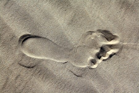 Barefoot footstep journey photo