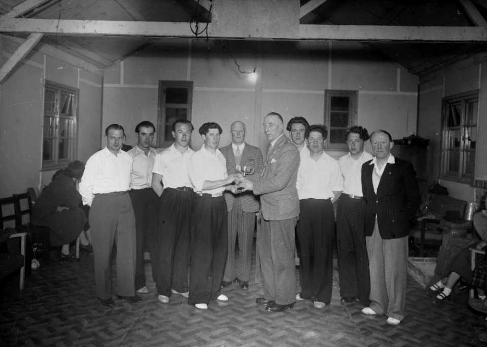 Cup presentation by ex-police Sergeant Hibbert, Chair of UDC (1294148)