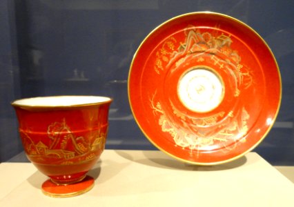 Cup and Saucer, Sevres Porcelain Manufactory, 1790 - Nelson-Atkins Museum of Art - DSC08928