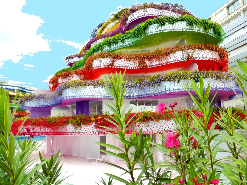Colors construction facade