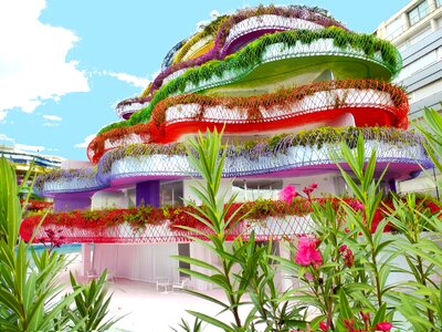Colors construction facade