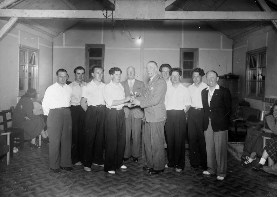 Cup presentation by ex-police Sergeant Hibbert, Chair of UDC (1295059)