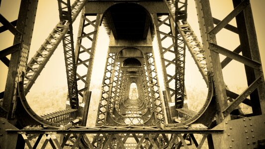Iron girder support