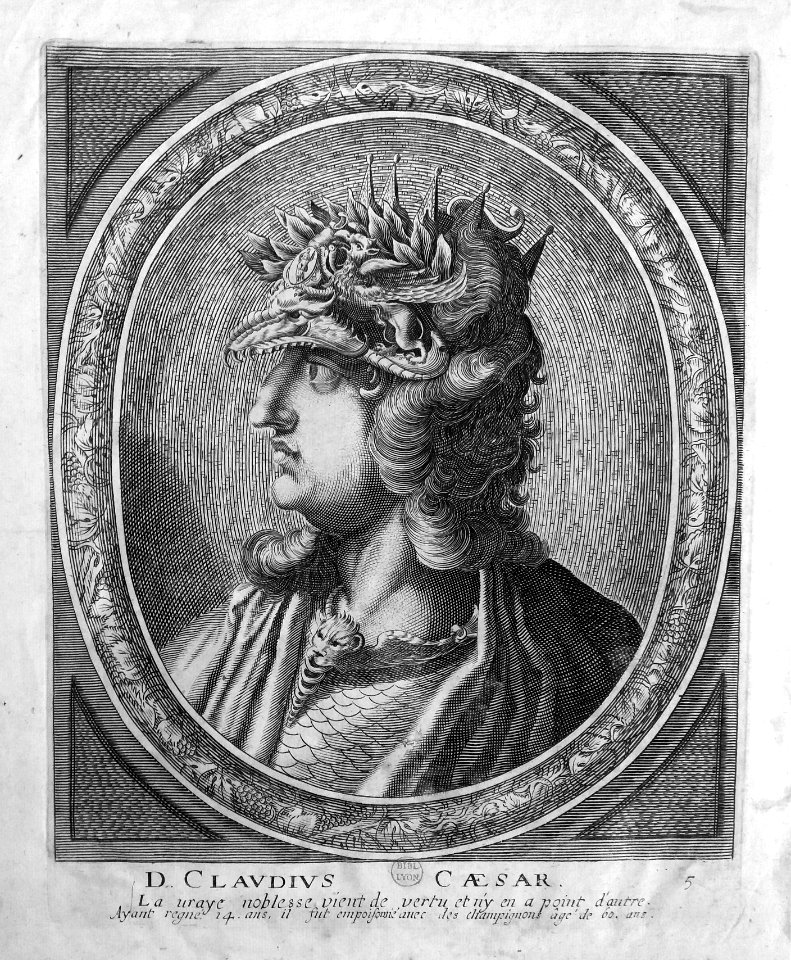 D. Claudius Caesar - Portrait - Estampe Coste 13609