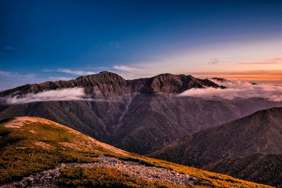 荒川岳 the southern alps october