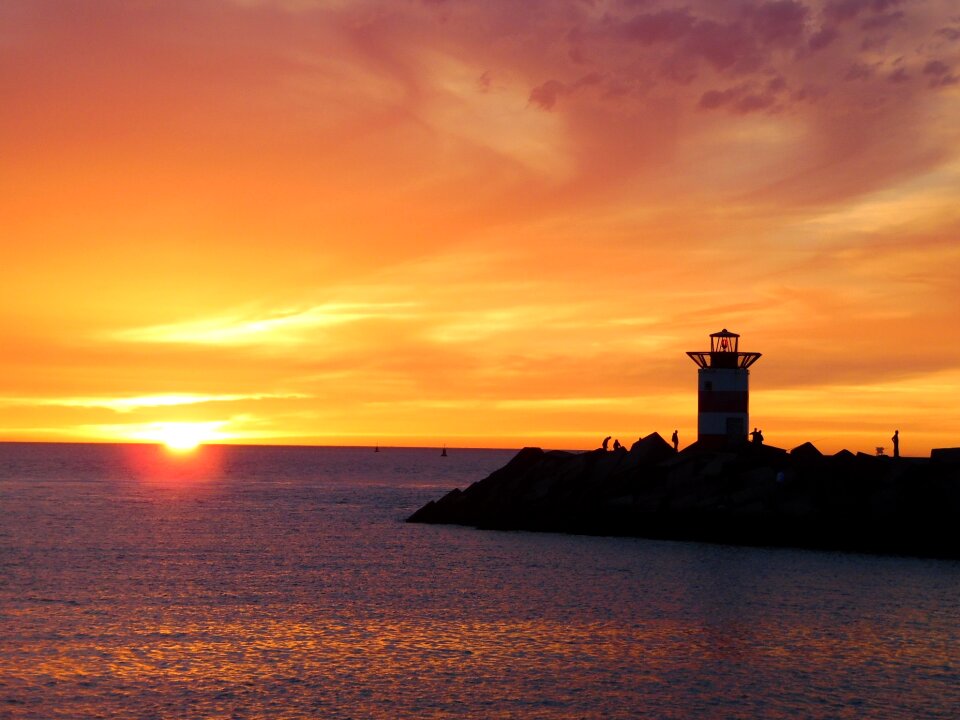 Scheveningen sunset piers