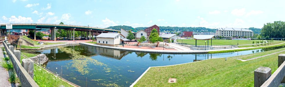 Cumberland Basin of Chesapeake and Ohio Canal looking East photo