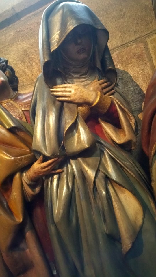 Déploration du Christ de Moulins, la Vierge Marie 