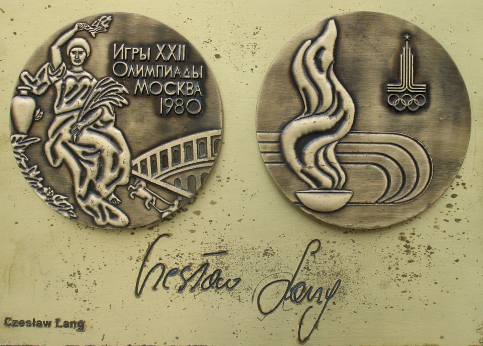 Czeslaw Lang medal & autograph