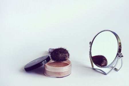 Rearview mirror makeup accessories photo