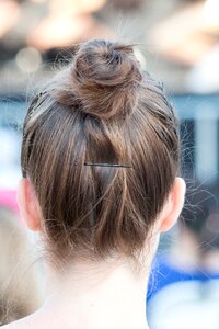 The head of the the girls title hair