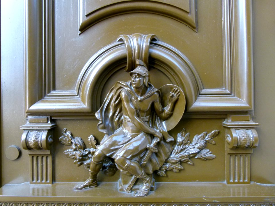 Détail de porte boulevard Saint-Germain