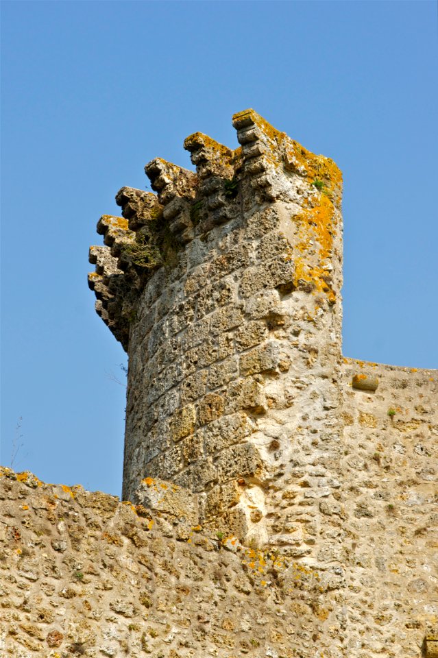 Détail tour ruinée Château Madeleine Chevreuse