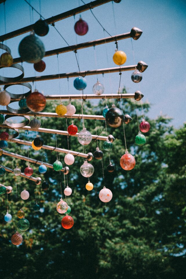Ornament colorful balls