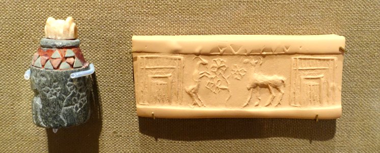 Cylinder seal - Oriental Institute Museum, University of Chicago - DSC07208
