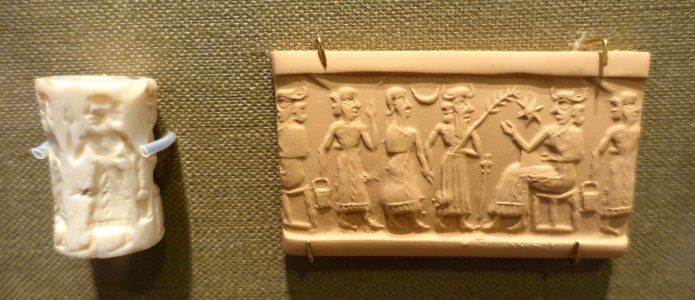 Cylinder seal - Oriental Institute Museum, University of Chicago - DSC07240