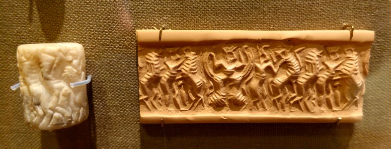 Cylinder seal - Oriental Institute Museum, University of Chicago - DSC07223