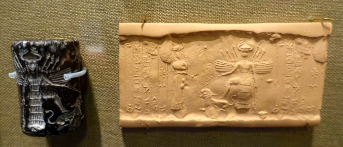 Cylinder seal - Oriental Institute Museum, University of Chicago - DSC07246