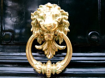 Détail porte d'immeuble Cours Albert 1er Paris