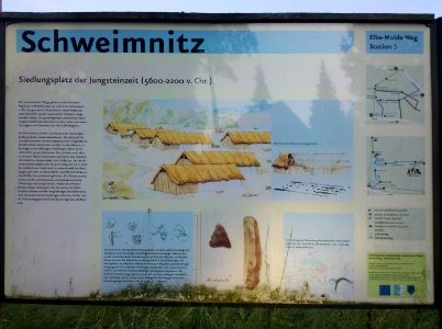 Döbeln–Elbe-Radroute Schweimnitz Infotafel Station 5 2015