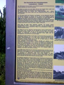 Döbeln–Elbe-Radroute Rastplatz Rübenbahn Infotafel A 2015