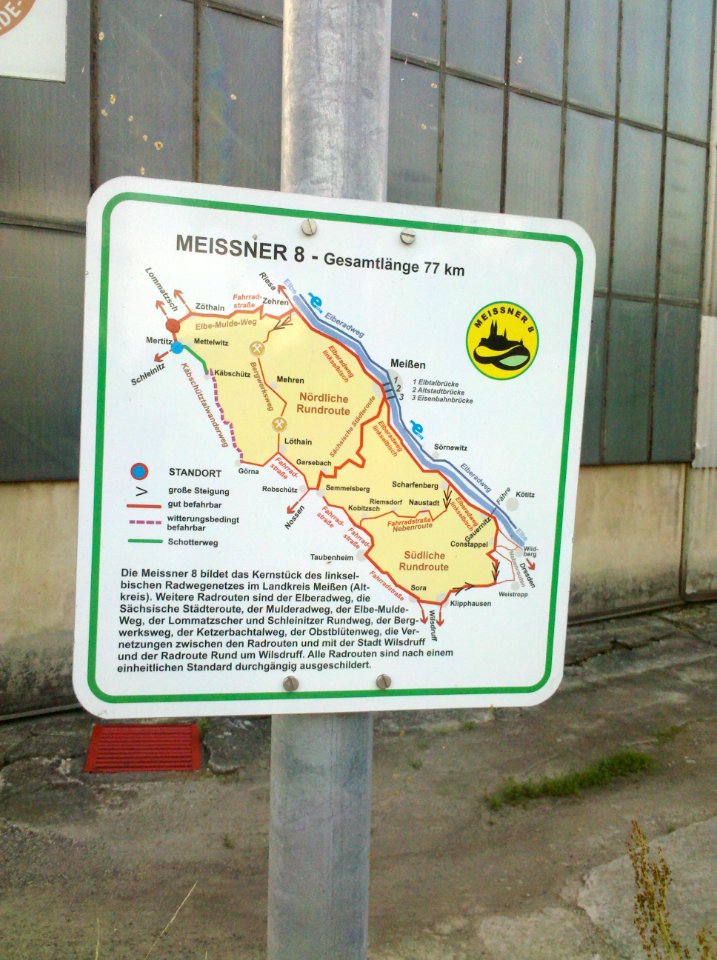 Döbeln–Elbe-Radroute Mertitz Infotafel Meissner8 Ecke K8080-S85 2015