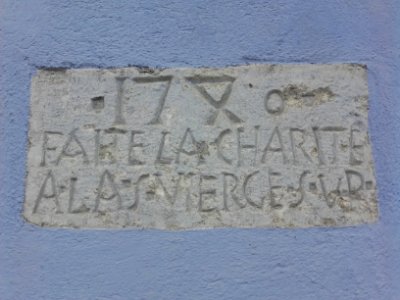Détail de la chapelle de Notre-Dame des Sept Douleurs, Montgenèvre, France 01