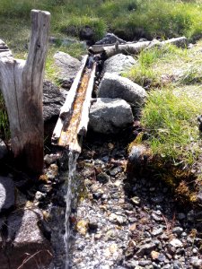Détails du Lago della capra e fontana