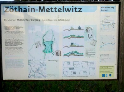Döbeln–Elbe-Radroute Zöthain-Mettelwitz Infotafel Station 8 2015