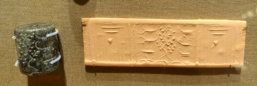 Cylinder seal - Oriental Institute Museum, University of Chicago - DSC07210