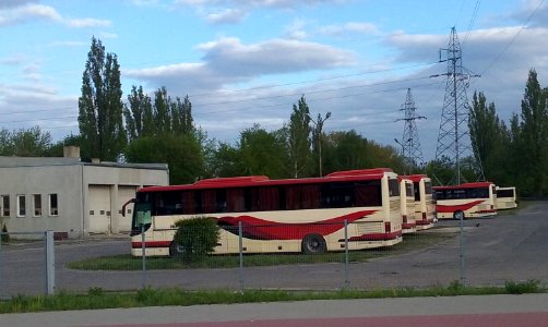 Część taboru tomaszowskiego PKSu, Tomaszów Mazowiecki, województwo łódzkie, PL,EU. CC0