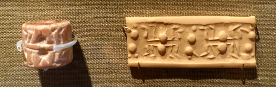 Cylinder seal - Oriental Institute Museum, University of Chicago - DSC07214