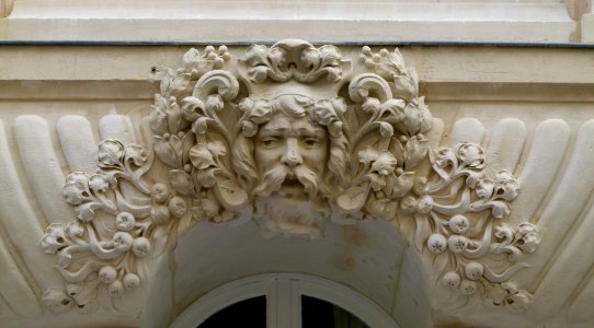 Détail de la façade immeuble rue Morère