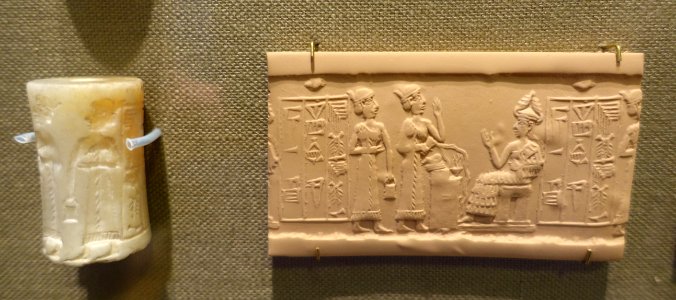 Cylinder seal - Oriental Institute Museum, University of Chicago - DSC07243