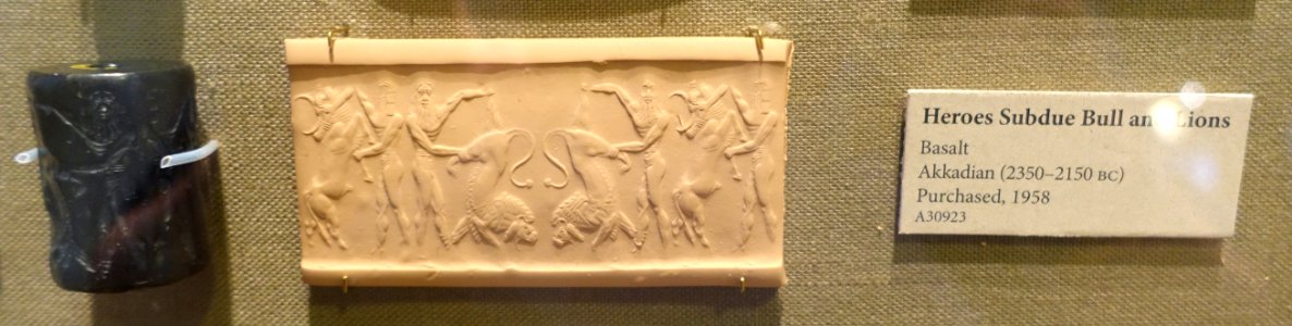 Cylinder seal - Oriental Institute Museum, University of Chicago - DSC07235