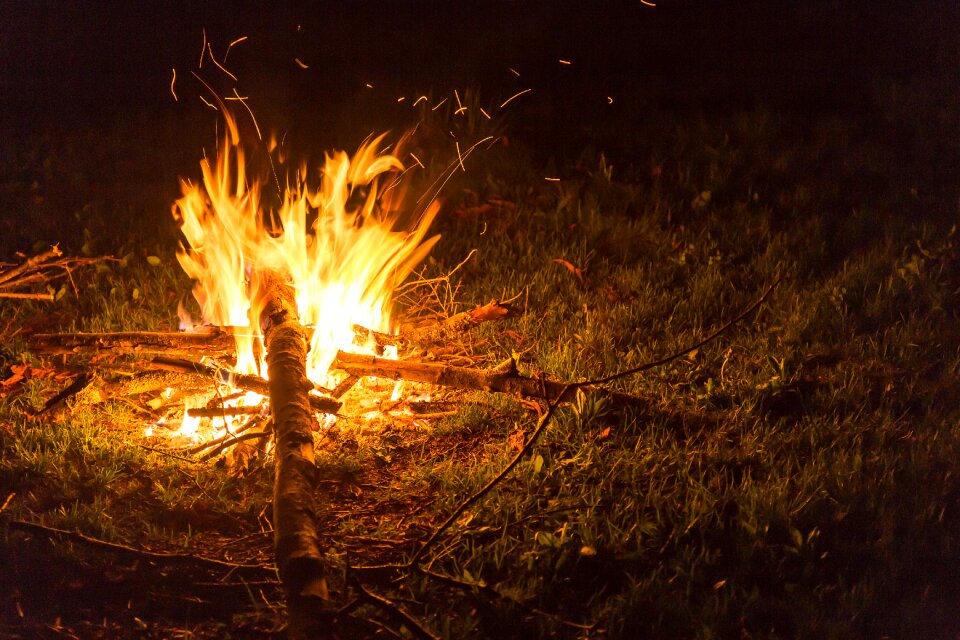 Fire night orange