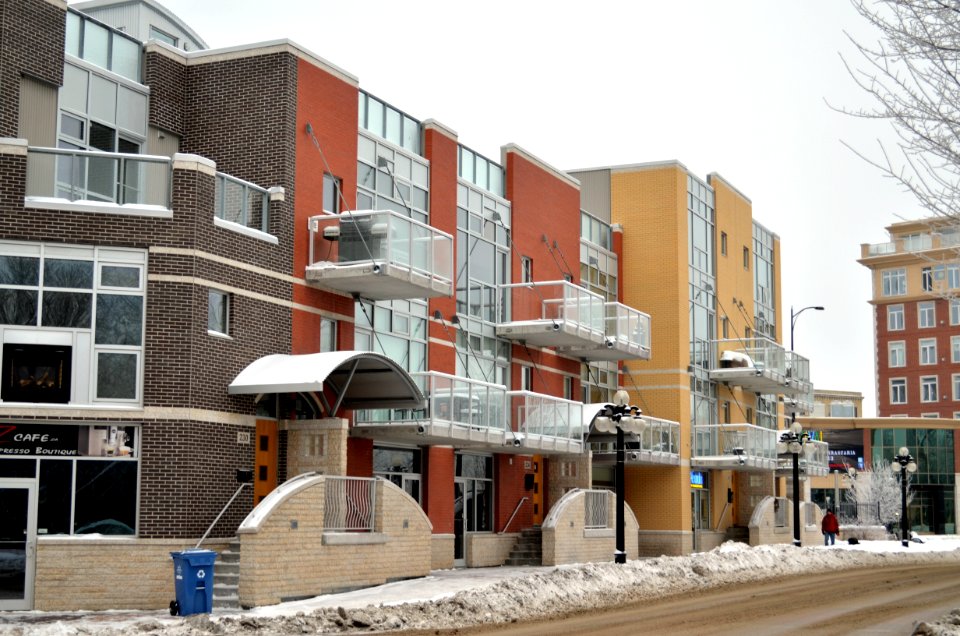 Condominiums on Waterfront Drive in Winnipeg, Manitoba