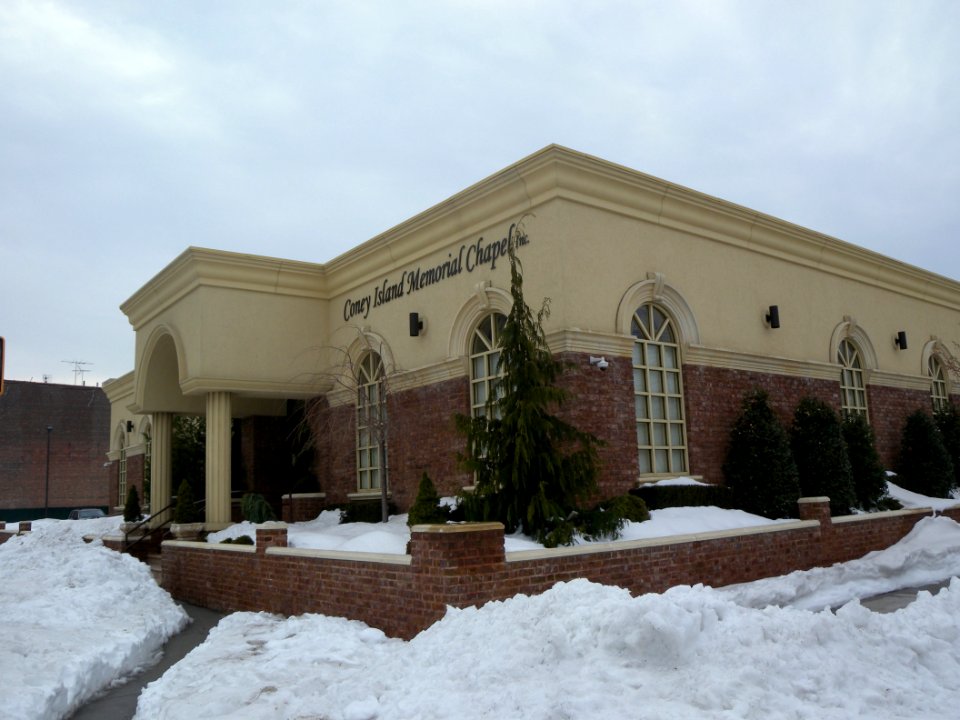 Coney Island Memorial Chapel snow jeh