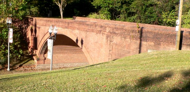 Confederate Ave brick bridge from E 1