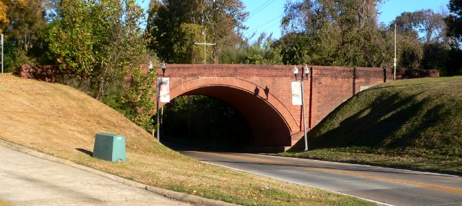 Confederate Ave brick bridge from S 1