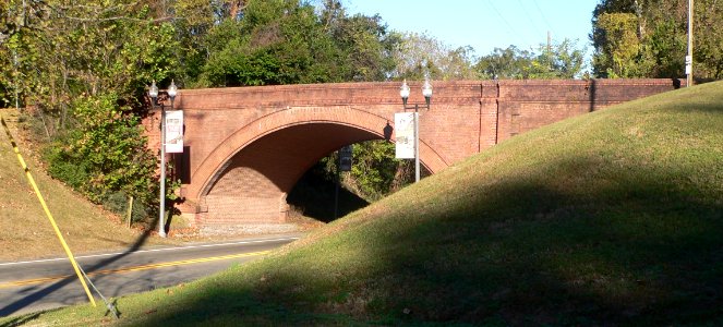 Confederate Ave brick bridge from SE 1