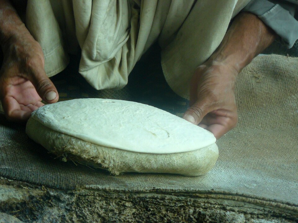 Bread baked green bread