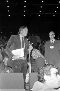 Congres D66 in Utrecht, Hans van Mierlo, Bestanddeelnr 925-9231
