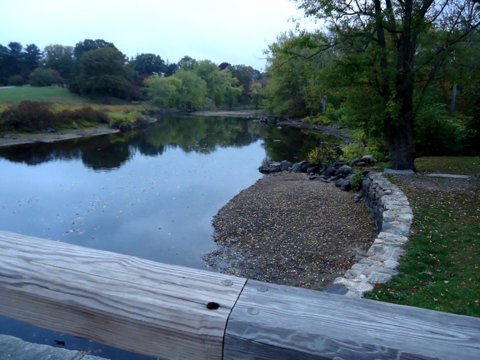 Concord River as seen from Revolutionary War battle site at bridge