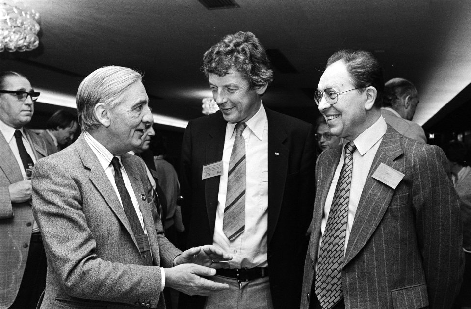 Congres Europees Vakverbond in Den Haag . Len Murray (voorz. Engelse TUC), voorz, Bestanddeelnr 932-1148