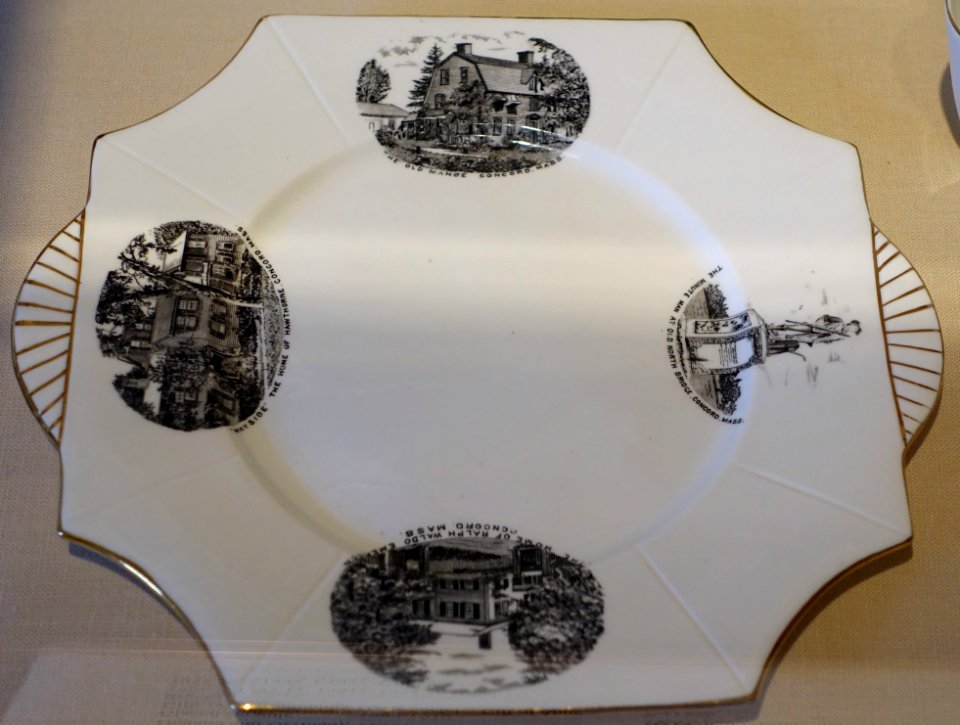 Concord Souvenir China, England or Germany, 1900-1910, glazed ceramic - Concord Museum - Concord, MA - DSC05657